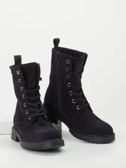 Ralph Harrison Classic – Schnürboots aus Veloursleder blau