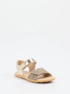 Ralph Harrison Classic – Sandalen aus geprägtem Leder Gold