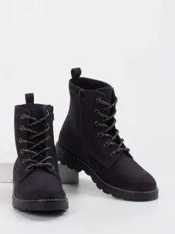 Ralph Harrison Classic – Schnürboots aus Nubukleder Dunkelblau