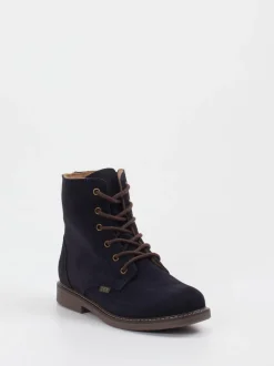 Ralph Harrison Classic – Schnürboots aus Veloursleder Dunkelblau