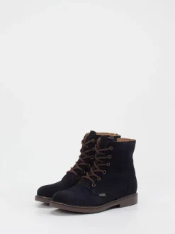 Ralph Harrison Classic – Schnürboots aus Veloursleder Dunkelblau