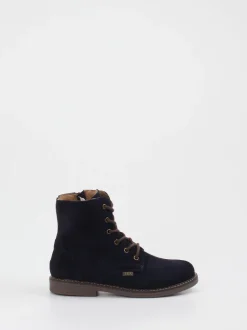 Ralph Harrison Classic – Schnürboots aus Veloursleder Dunkelblau
