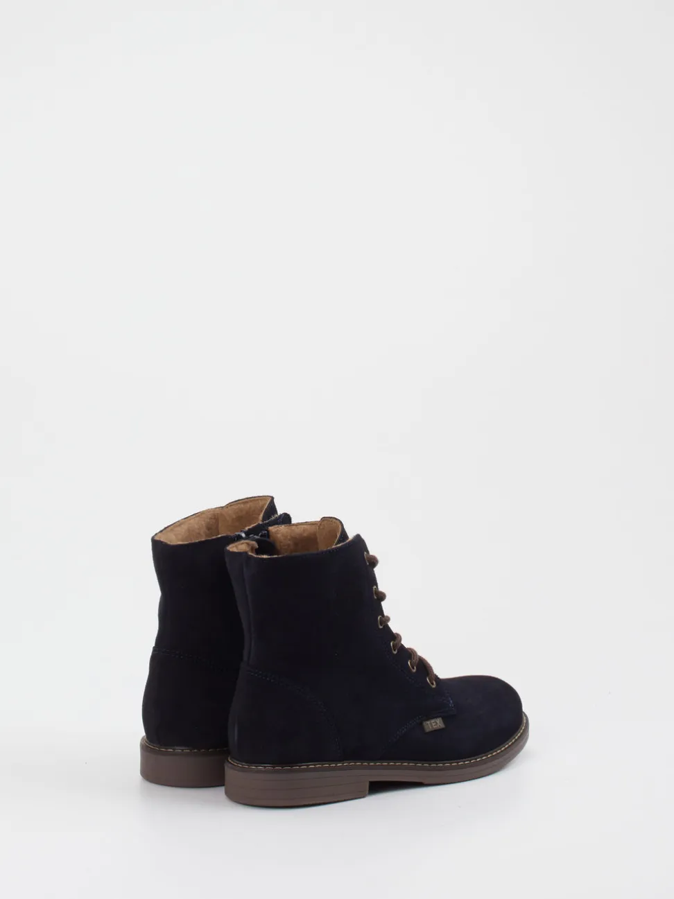 Ralph Harrison Classic – Schnürboots aus Veloursleder Dunkelblau