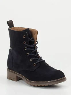 Ralph Harrison Classic – Schnürboots aus Veloursleder dunkelblau