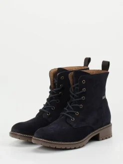 Ralph Harrison Classic – Schnürboots aus Veloursleder dunkelblau