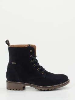 Ralph Harrison Classic – Schnürboots aus Veloursleder dunkelblau