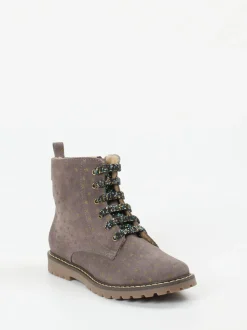 Ralph Harrison Classic – Schnürboots aus Veloursleder mauvebraun