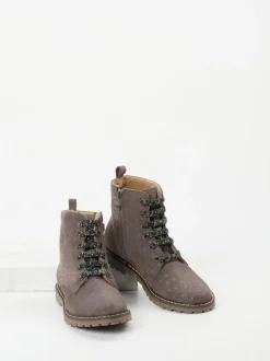 Ralph Harrison Classic – Schnürboots aus Veloursleder mauvebraun