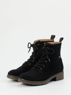 Ralph Harrison Classic – Schnürboots aus Veloursleder Schwarz