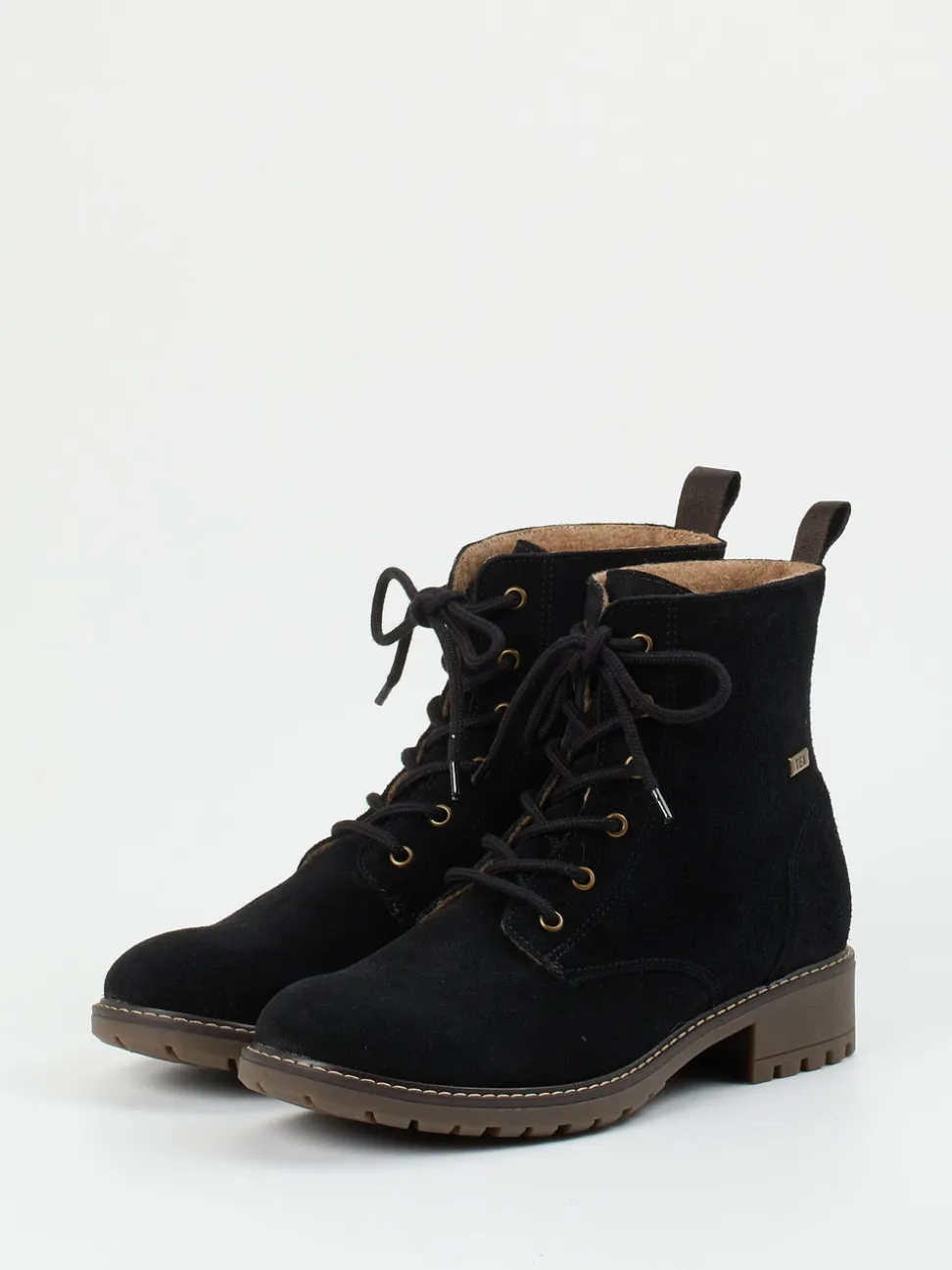 Ralph Harrison Classic – Schnürboots aus Veloursleder Schwarz