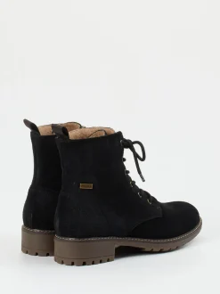 Ralph Harrison Classic – Schnürboots aus Veloursleder Schwarz