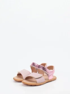 Ralph Harrison Classic – Sandalen aus geprägtem Leder rosa