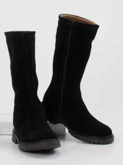 Ralph Harrison Classic – Winterstiefel aus Veloursleder schwarz