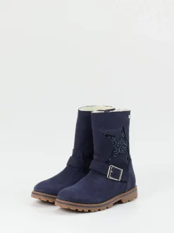 Ralph Harrison Classic – Winterstiefel aus Nubukleder Dunkelblau