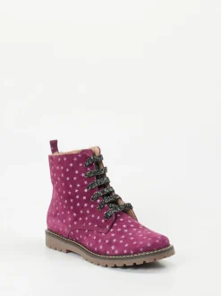 Ralph Harrison Classic – Winterboots aus geprägtem Leder Beerenpink