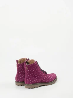 Ralph Harrison Classic – Winterboots aus geprägtem Leder Beerenpink
