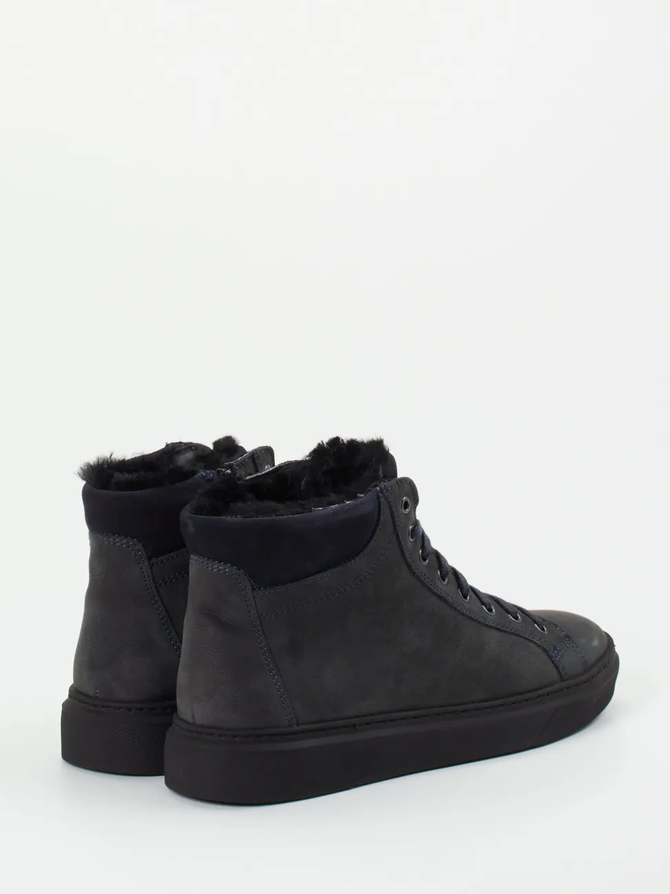 Ralph Harrison Country – High-Top-Sneaker aus Nubukleder blau
