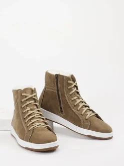 Ralph Harrison Country – High-Top Sneaker aus Leder taupe