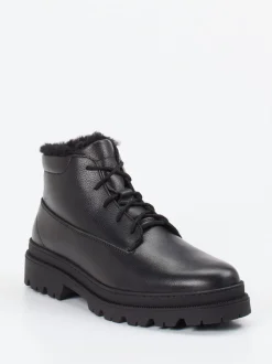 Ralph Harrison Country – Schnürboots aus Fettleder Schwarz