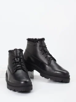 Ralph Harrison Country – Schnürboots aus Fettleder Schwarz