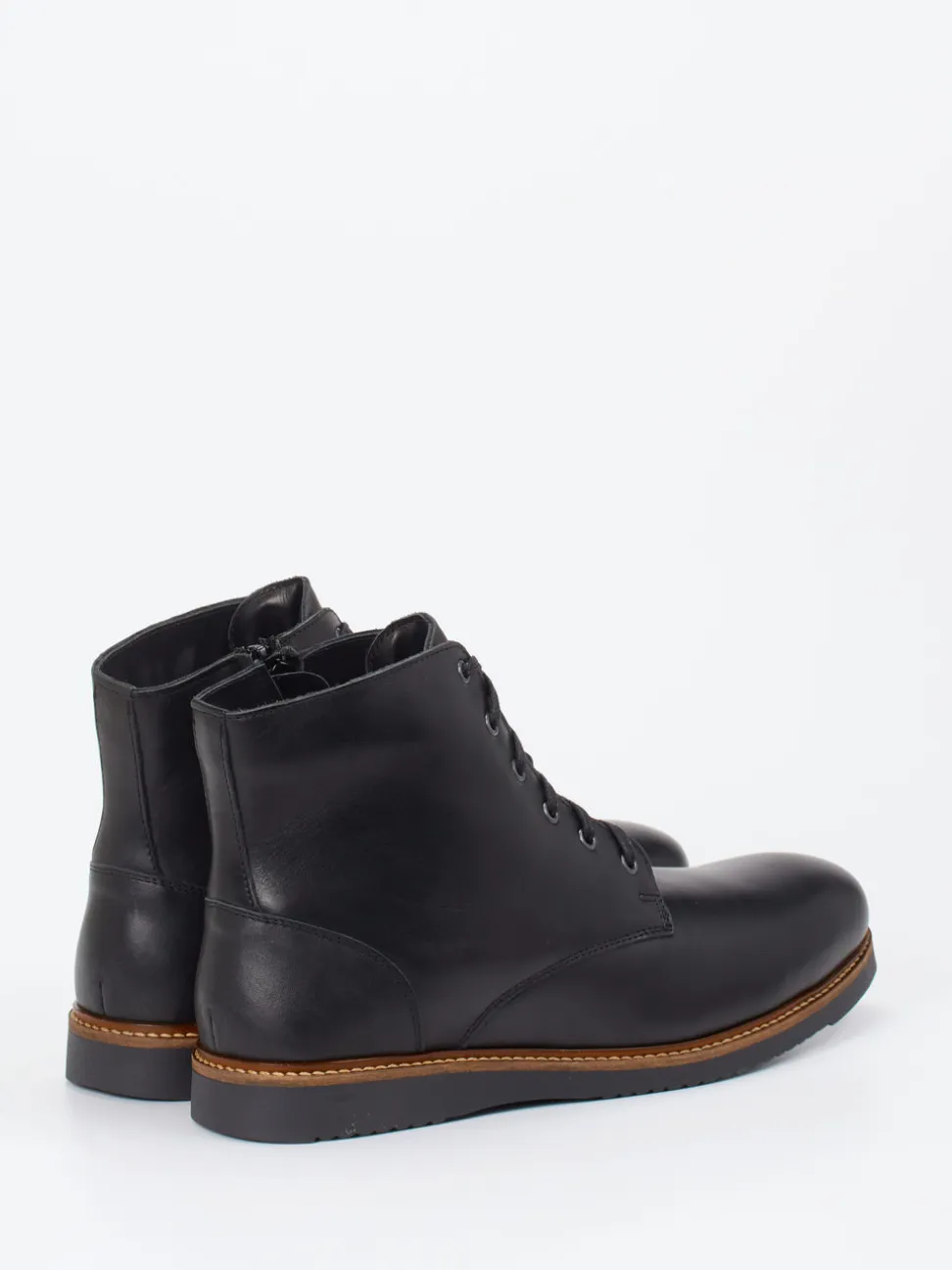 Ralph Harrison Country – Schnürboots aus Fettleder Schwarz