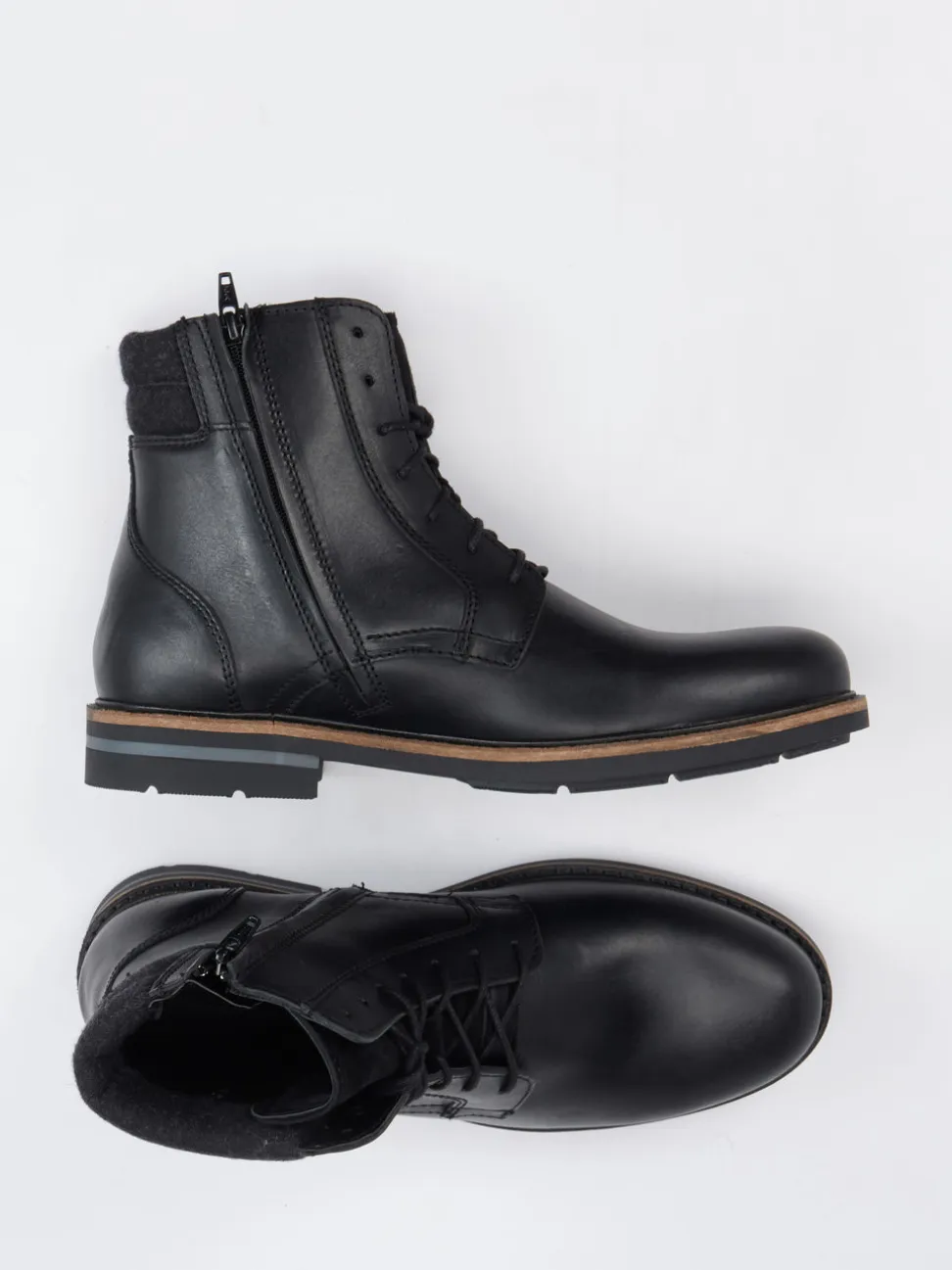 Ralph Harrison Country – Schnürboots aus Kalbleder schwarz