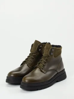 Ralph Harrison Country – Schnürboots aus Fettleder olivgrün