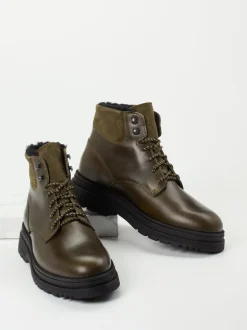 Ralph Harrison Country – Schnürboots aus Fettleder olivgrün