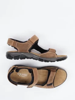 Ralph Harrison Country – Trekking-Sandale aus Veloursleder braun