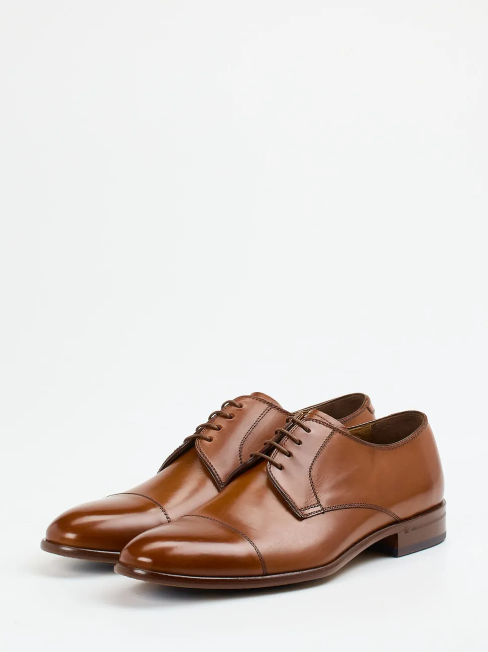 Ralph Harrison Edition – Captoe Derby aus Kalbleder Cognac