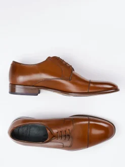 Ralph Harrison Edition – Captoe Derby aus Kalbleder Cognac