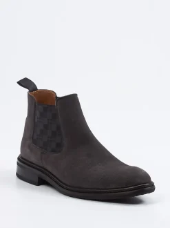 Ralph Harrison Edition – Chelsea Boots aus Veloursleder grau