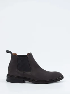 Ralph Harrison Edition – Chelsea Boots aus Veloursleder grau