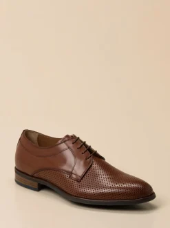 Ralph Harrison Edition – Derbyschuh aus geprägtem Leder Braun