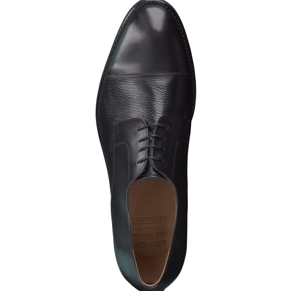 Ralph Harrison Edition – Derby-Schnürschuh aus Hirschleder schwarz