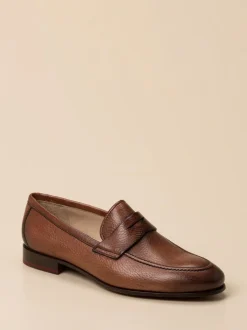 Ralph Harrison Edition – Penny Loafer aus Hirschleder Braun