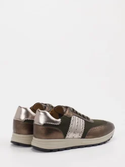 Rapid Soul – Sneaker aus Leder und Textil oliv
