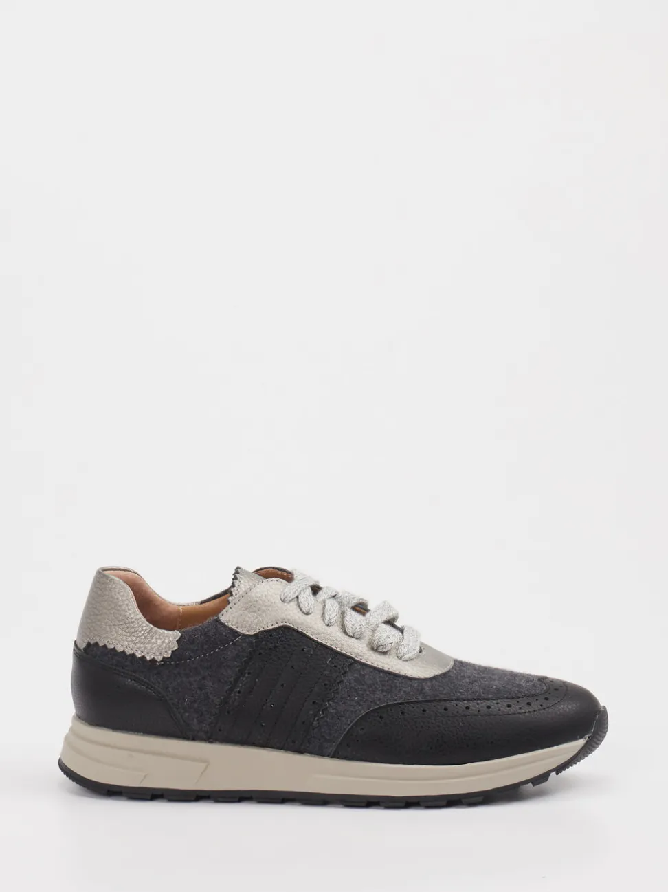 Rapid Soul – Sneaker aus Velours und Textil grau