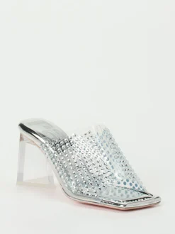 RAS – High Heels aus Metallic mit Strassbesatz