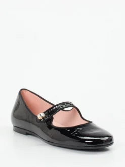 RAS – Mary Jane Ballerinas aus Lackleder Schwarz