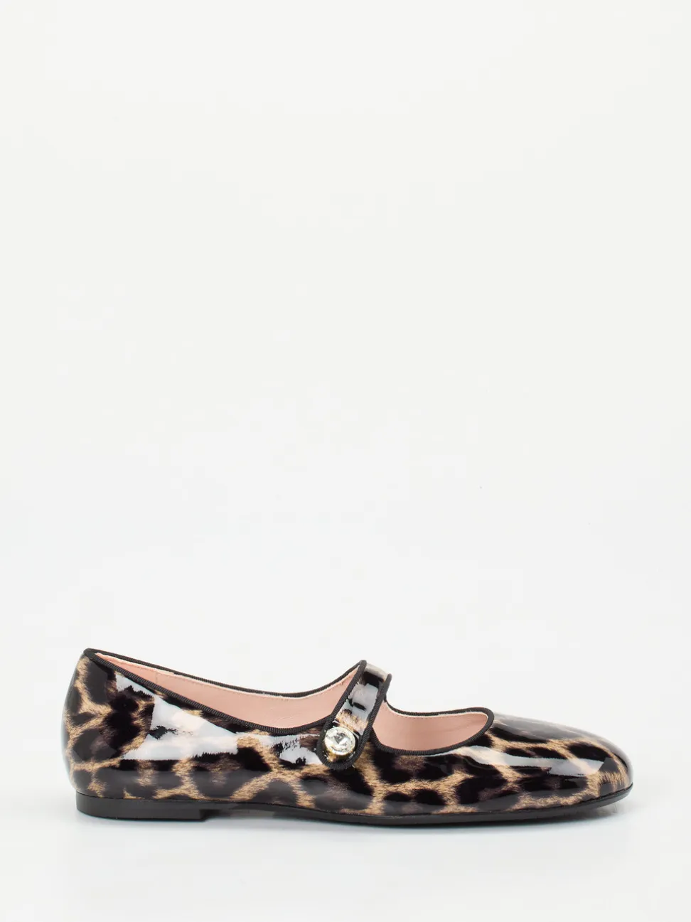 RAS – Mary Janes aus geprägtem Leder mit Leopardmuster