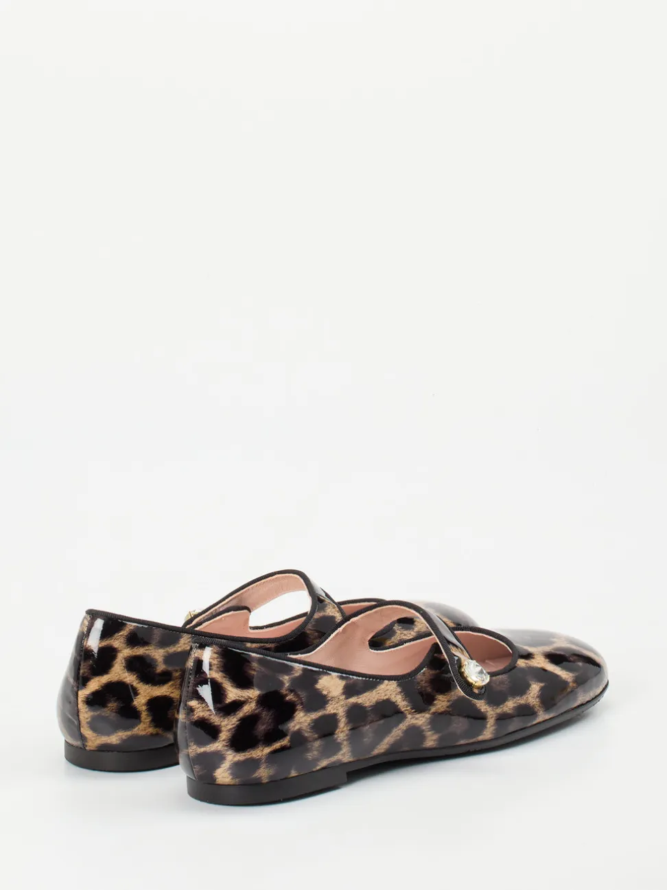 RAS – Mary Janes aus geprägtem Leder mit Leopardmuster