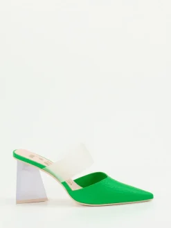 RAS – Mules aus Kalbleder mit transparentem Riemen