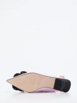 RAS – Slingback-Pumps aus Textil in Pastellrosa