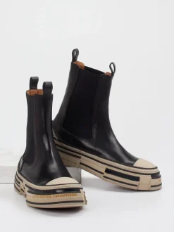 Rebecca White – Chelsea Boots aus Kalbleder Schwarz