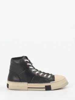 Rebecca White – High-Top Sneaker aus Lammleder schwarz