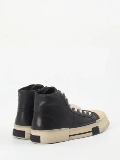 Rebecca White – High-Top Sneaker aus Lammleder schwarz