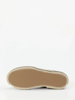 Rebecca White – High-Top Sneaker aus Veloursleder cognac