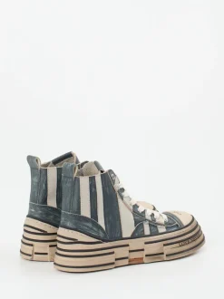 Rebecca White – High-Top-Sneaker aus Leder blau