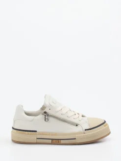 Rebecca White – Sneaker aus Lammleder cremeweiß